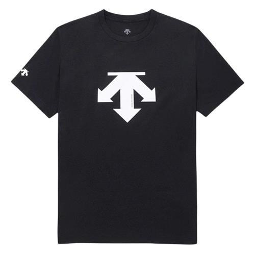 Descente 迪桑特 防曬短袖上衣 男裝 女裝 排汗 黑【運動世界】DS25SSU520299