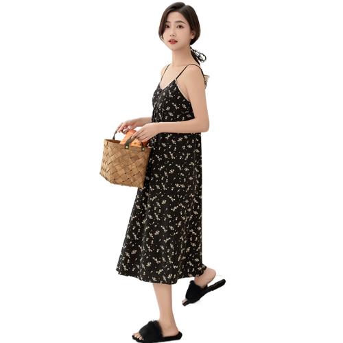 Hygieia天絲莫代爾+棉小碎花吊帶Bra背心裙