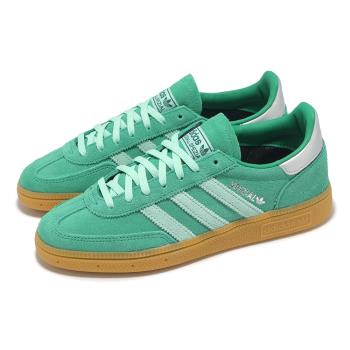 adidas 休閒鞋 Handball Spezial W 女鞋 綠 藍 膠底 德訓鞋 復古 愛迪達 JS2908