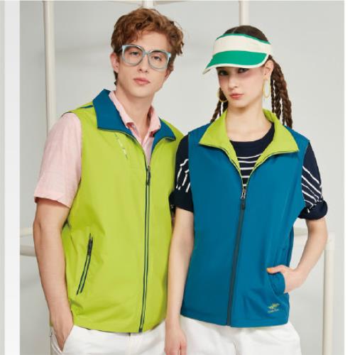 【Londa POLO】雙面穿薄背心(P258408草綠/靛藍)