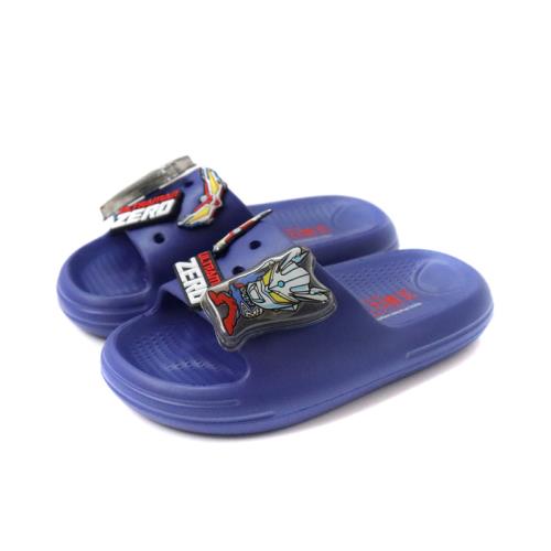 超人力霸王 ULTRAMAN ZERO 戶外拖鞋 電燈鞋 藍色 中童 童鞋 UM0225 no017