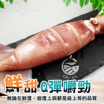 【歐嘉嚴選】阿根廷熟凍魷魚冰卷8包組-180-200G/隻-單隻一包