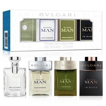 Bvlgari 寶格麗 男性小香禮盒5mlX4入(大吉嶺/城市森林/空谷之雨/當代真我)