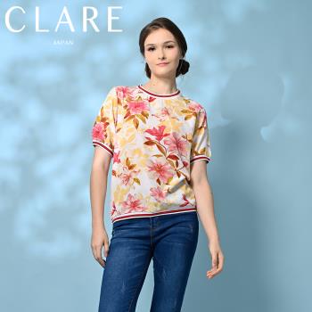 買3送2-CLARE日本夢幻花版沁涼絲感上衣
