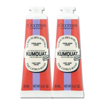 【LOCCITANE 歐舒丹】奇幻之旅康果乳油木舒芙護手霜 30ML x 2（百貨公司貨）