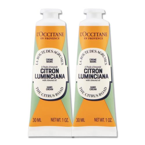 【LOCCITANE 歐舒丹】奇幻之旅夏娜杏仁護手霜 30ML x 2（百貨公司貨）