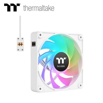 【Thermaltake 曜越】CT120 EX ARGB反轉扇葉風扇-白/三顆包