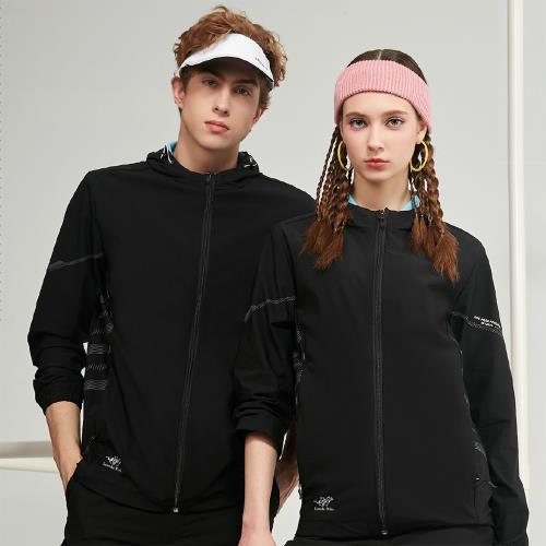 【Londa Polo】涼感單層外套-帽子不可拆收(P258601)黑色