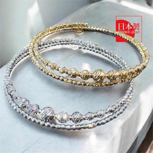 買1送1【金玉臻品】光韻之約-日製18K金雙圈手環