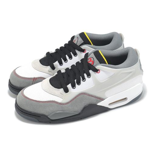 Nike 休閒鞋 Air Jordan 4 RM PRM 男鞋 Motorsports 灰 黑 低筒 復古 IB8052-100