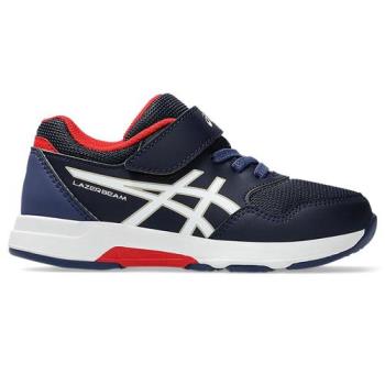 Asics 亞瑟士 慢跑鞋 大童鞋 魔鬼氈 LAZERBEAM KF-MG 藍【運動世界】1154A199-400
