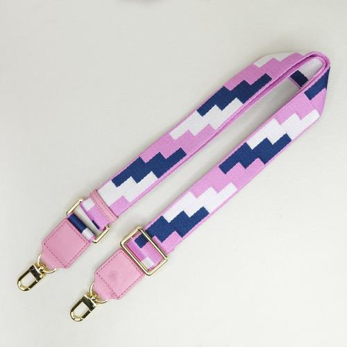 【M2nd】卡里勒鴕鳥皮百搭編織揹帶(粉格-T17A)