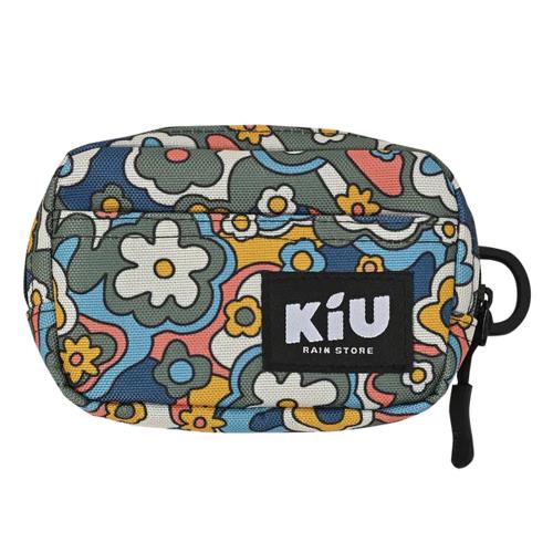 日本KiU 292-523 幸福花團 戶外活動必備~快速取物, D型環, 防水收納袋/鑰匙包