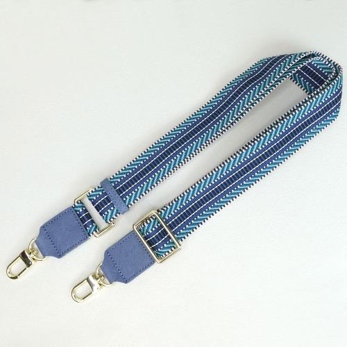 【M2nd】卡里勒鴕鳥皮百搭編織揹帶(藍-T17A)