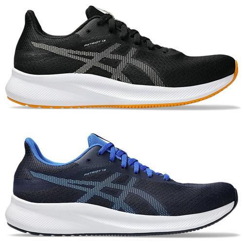 Asics 亞瑟士 慢跑鞋 男鞋 緩震 PATRIOT 13 黑/藍【運動世界】1011B485-011/1011B485-413