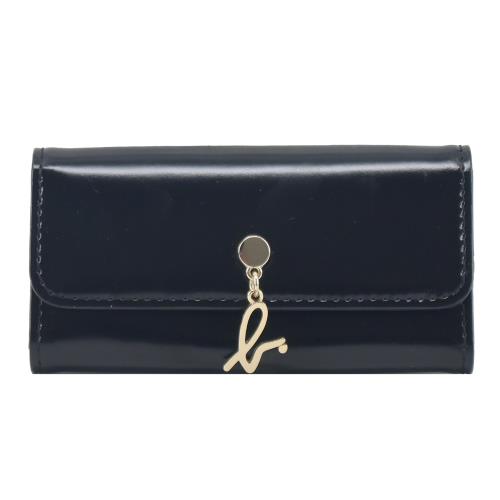 agnes b.agnes b.小b吊飾皮革鎖包-黑