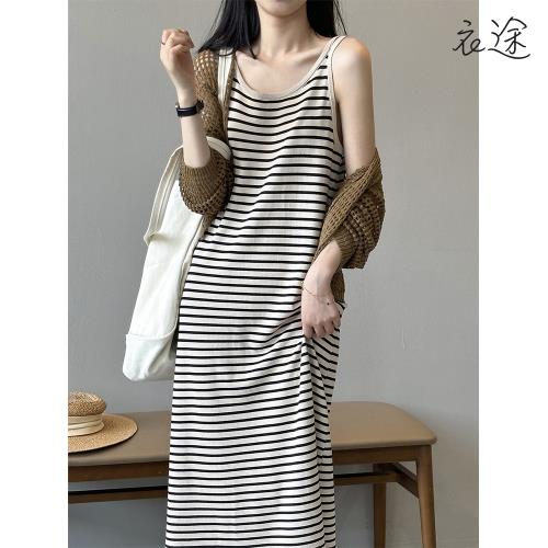【衣途】針織圓領背心裙洋裝(百搭/透氣/舒適/3色可選/KDDY-B719)