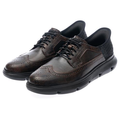 SKECHERS 男鞋 休閒系列 瞬穿舒適科技 GARZA (205304DKBR)