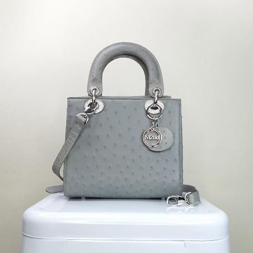 【M2nd】翡黛鴕鳥皮托特包(灰-T9430A)