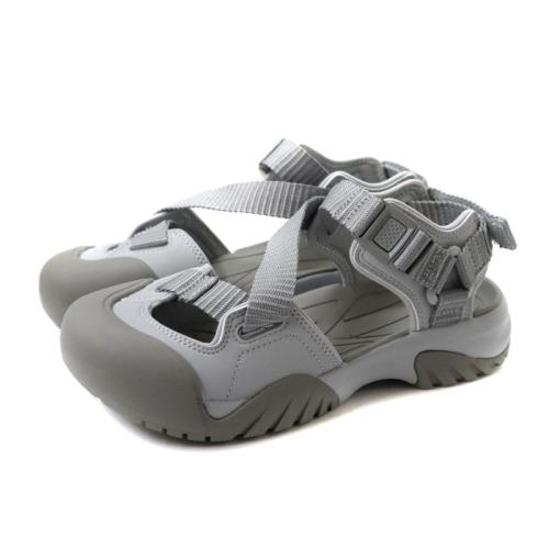 FILA 韓韶禧同款 休閒涼鞋 護趾涼鞋 女鞋 灰色 4-S137Z-50 no484