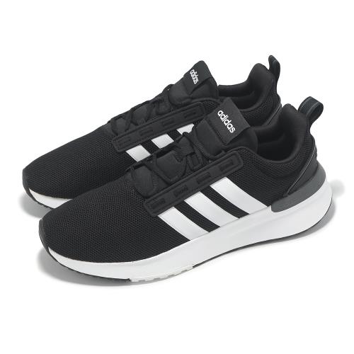 adidas 慢跑鞋 Racer TR21 男鞋 基本款 運動鞋 黑 白 愛迪達 GZ8184