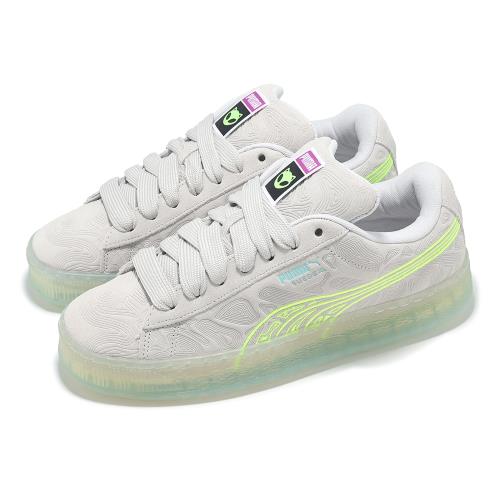 Puma 休閒鞋 Suede XL Alien 男鞋 白 綠 外星人 果凍底 40224501