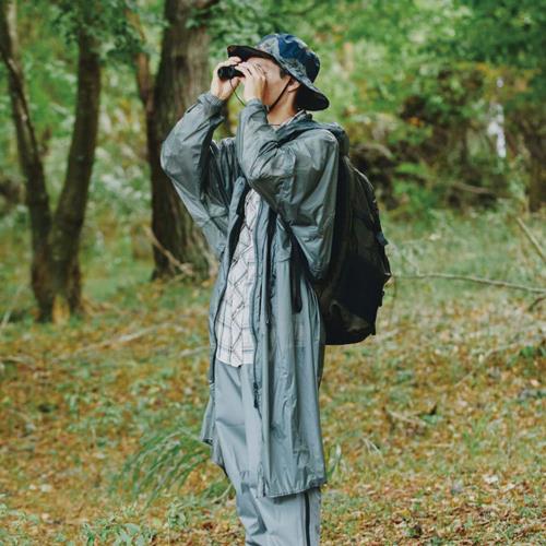 日本KiU 406-948 積雨灰 史上最輕盈空氣雨衣(男女適用)