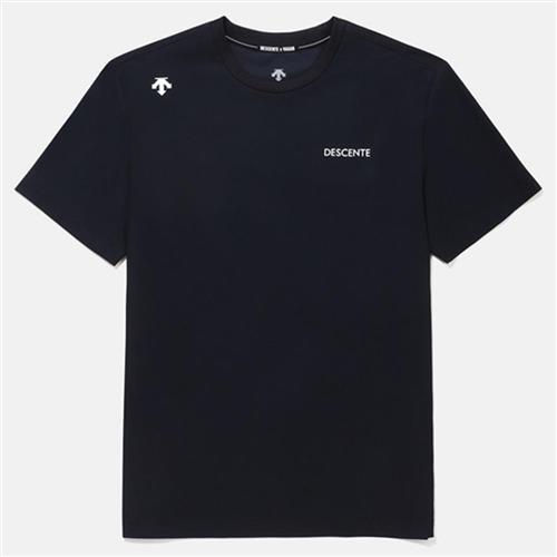 Descente 迪桑特 短袖上衣 男裝 藝術家聯名款 黑【運動世界】SQ223ETS62-BLK0