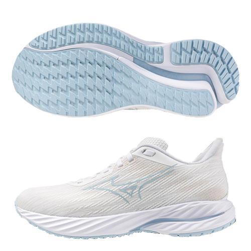 Mizuno 美津濃 慢跑鞋 女鞋 Wave Inspire 21 白藍【運動世界】J1GD254475