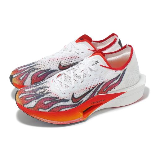 Nike 競速跑鞋 ZoomX Vaporfly Next% 3 FK PRM 男鞋 白 紅 火焰 回彈 碳板 HQ3504-100