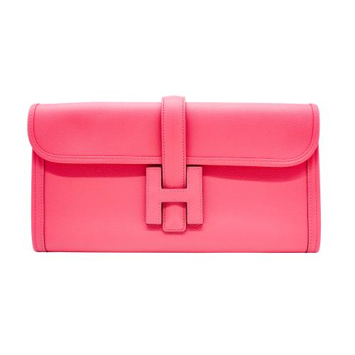 二手品 Hermes Jige Duo 牛皮手拿包(A刻/8W粉)