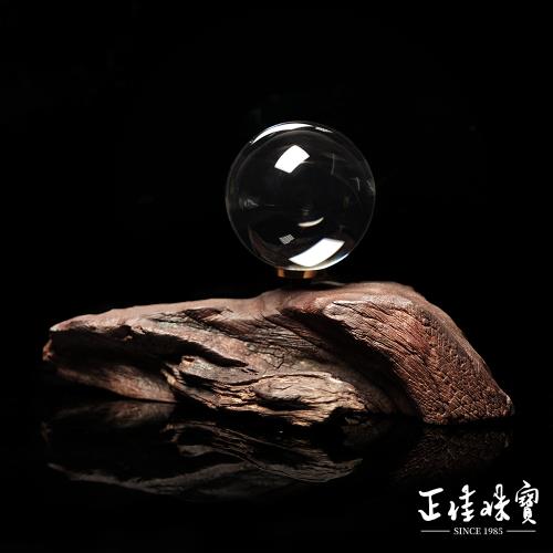 【正佳珠寶】白水晶 蒐藏級全淨體 45mm 白水晶球 白水晶擺件｜特製木座