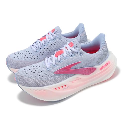 Brooks 慢跑鞋 Glycerin Max 女鞋 紫 粉紅 甘油極致系列 厚底 氮氣中底 緩衝 運動鞋 1204361B447
