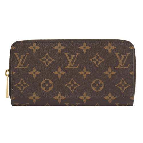 Louis Vuitton LV M41896 ZIPPY 經典老花ㄇ字拉鍊長夾.紅