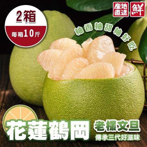 【買1送1】切果季-花蓮鶴岡老欉文旦共2箱(約10斤/箱)