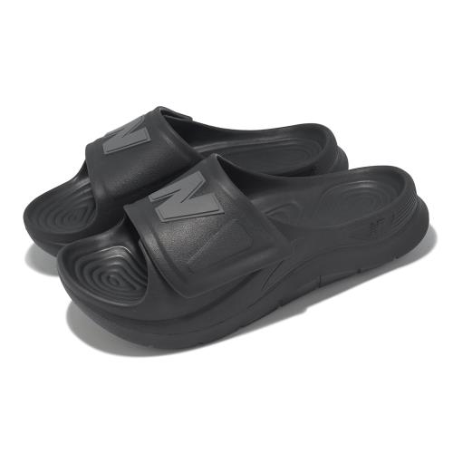 New Balance NB 拖鞋 202XA 男鞋 黑 城堡灰 運動拖鞋 NB SMASPTB1-D