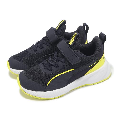 Puma 休閒鞋 Flyer 3 AC+ PS 中童 小朋友 藍 黃 魔鬼氈 運動鞋 40152702