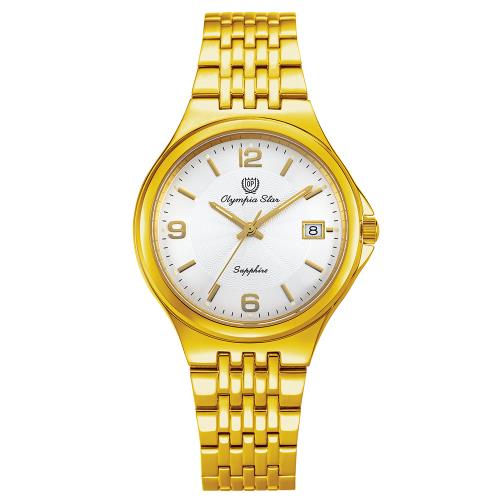 【Olympia Star 奧林比亞之星】璀耀時序石英腕錶 58010GK 白面數字
