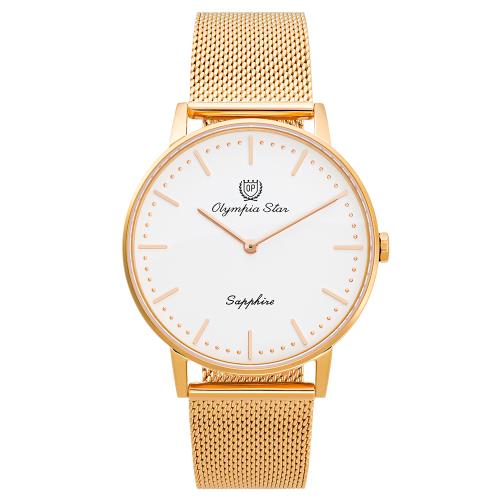 【Olympia Star 奧林比亞之星】典雅之輪時尚男錶 58093.1MR
