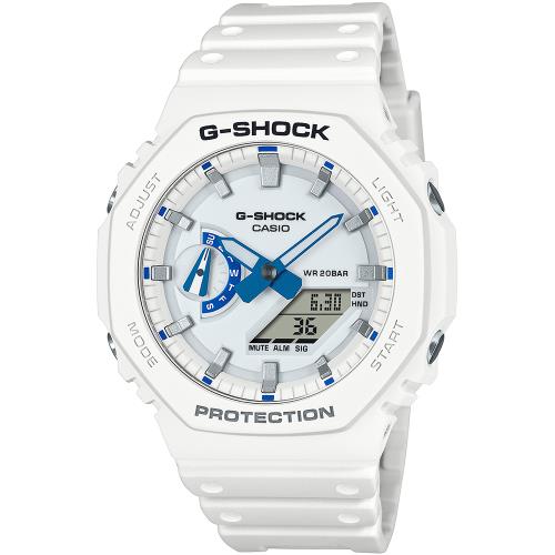CASIO G-SHOCK 夏日海洋八角造型計時錶/GA-2100HDS-7A