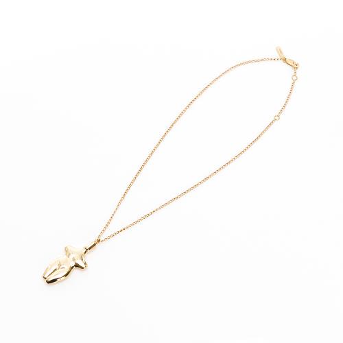 Chloe蔻依 女性氣質黃銅墜飾項鏈