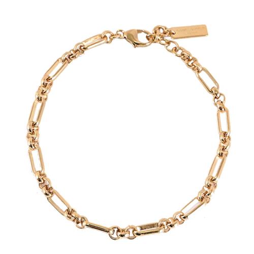 YSL 723551 Figaro 交織鏈條造型可調式手鍊.金