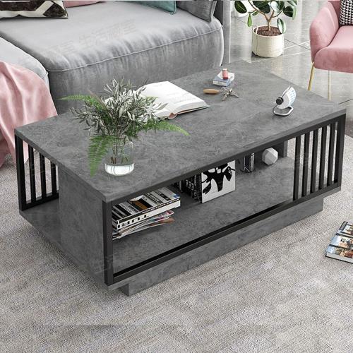 [生活藏室]小坪數收納 簡約鐵框設計茶几桌