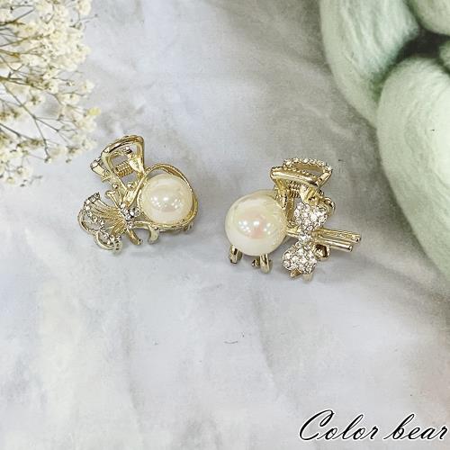 【卡樂熊】氣質珍鑽閃耀造型瀏海夾/髮夾(兩款)