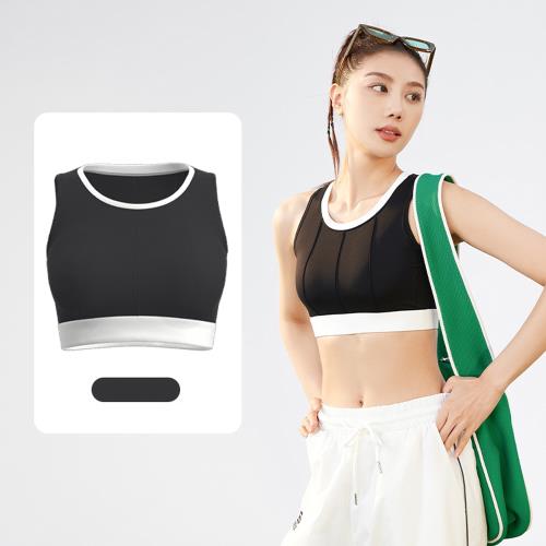 【ALLK 歐楷】促銷 罩杯配色瑜珈韻律服上衣 4色(尺寸L-2XL/中大尺碼/運動/健身)