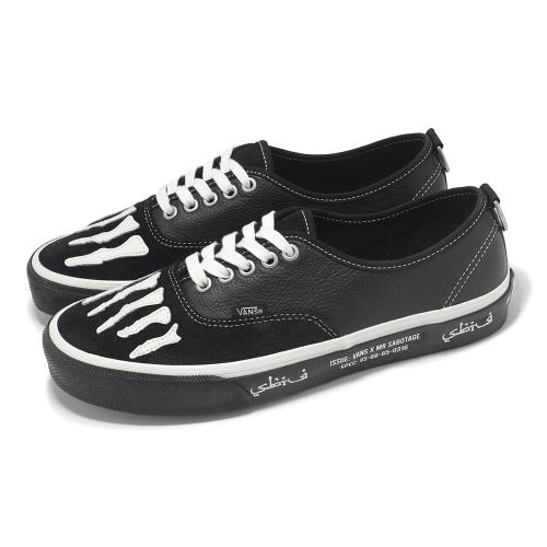 Vans 休閒鞋 Authentic 男鞋 黑 粉紅 Mark SBTG 骨頭圖案 龐克 VN000BW5BPR