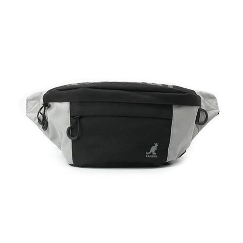 KANGOL 字母胸肩腰包 中灰 6325878512 鞋全家福