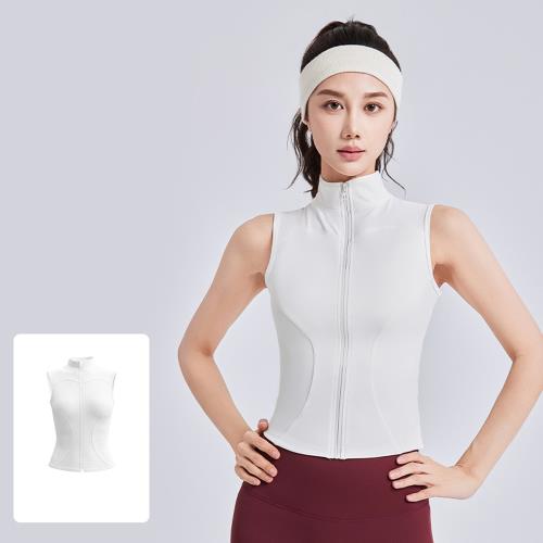 【ALLK 歐楷】促銷 小立領瑜珈韻律服上衣 4色(尺寸L-2XL/中大尺碼/運動/健身)