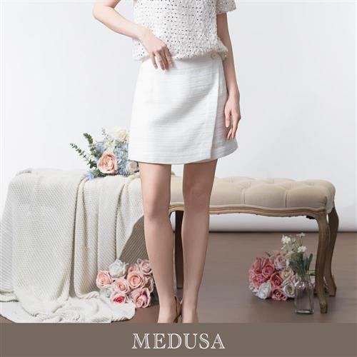 現貨【MEDUSA 曼度莎】金絲花呢小香風質感短褲裙（M-XL）｜小香風褲裙 上班短裙