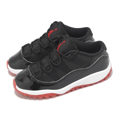 Nike 學步鞋 Jordan 11 Retro Low TD 小童 Bred 黑 紅 童鞋 AJ11 FV5120-006